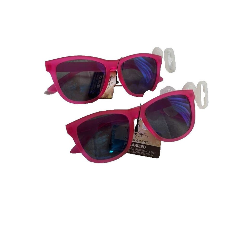 Panama Jack Foster Grant Polarized Sunglasses Pink Way Unisex 2 bundle New